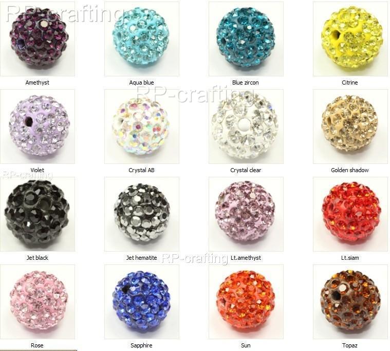 Swarovski Crystal Disco Ball Charm Spacer Beads 12mmU pick colors and
