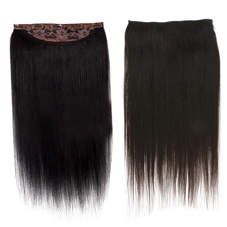 Full Head One Piece Clip In 100 Remy Human Hair Extensions Hair pieces 100g eBay