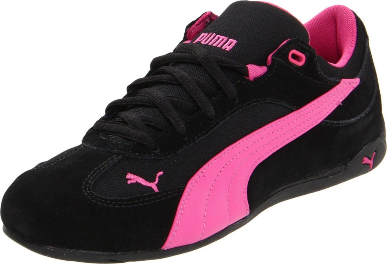 Puma Womens Fast Cat Sm Fashion Sneakers Shoes Black Raspberry Rose Ebay