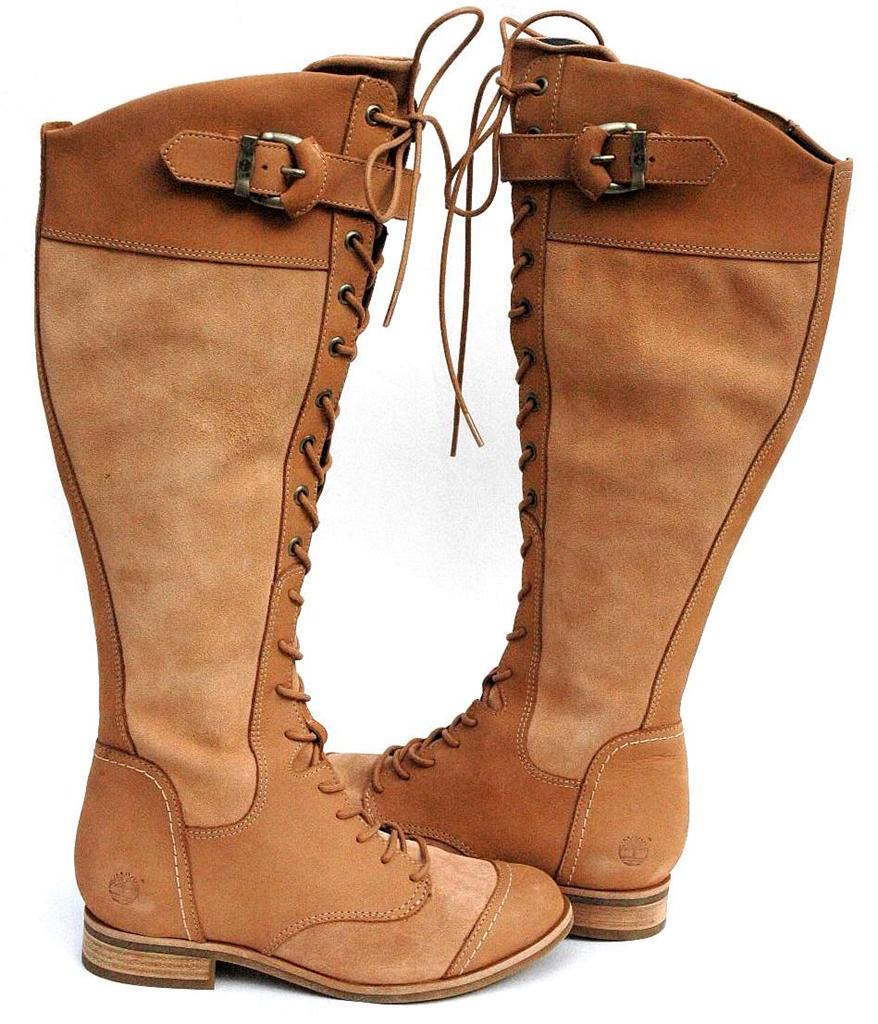 Timberland Women's Rangly 14Inch SideZip LaceUp Suede KneeHigh Boot