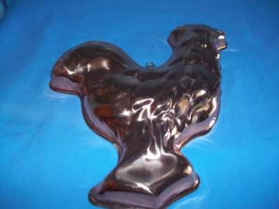 Artistic Jello on Rooster Copper Jello Mold Wall Hanging Art   Ebay