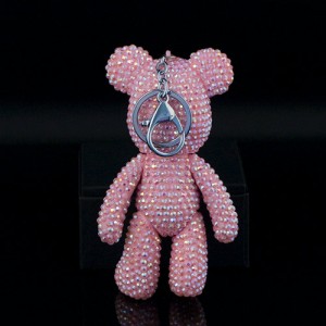 sparkle teddy bear keychain