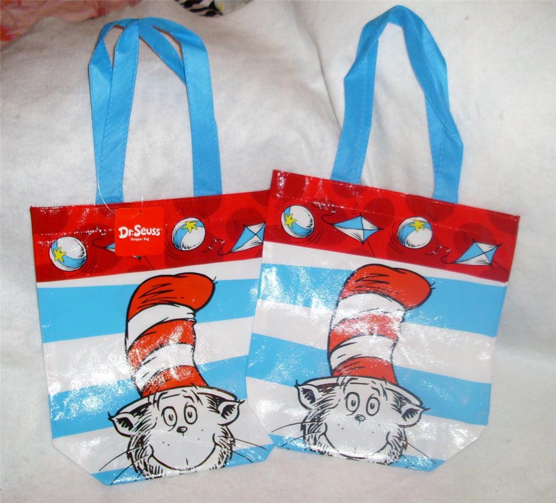 Echo Friendly Cat in the Hat Bag Set Two Cat in the Hat Bags Reusable