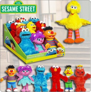 sesame street mini plush set