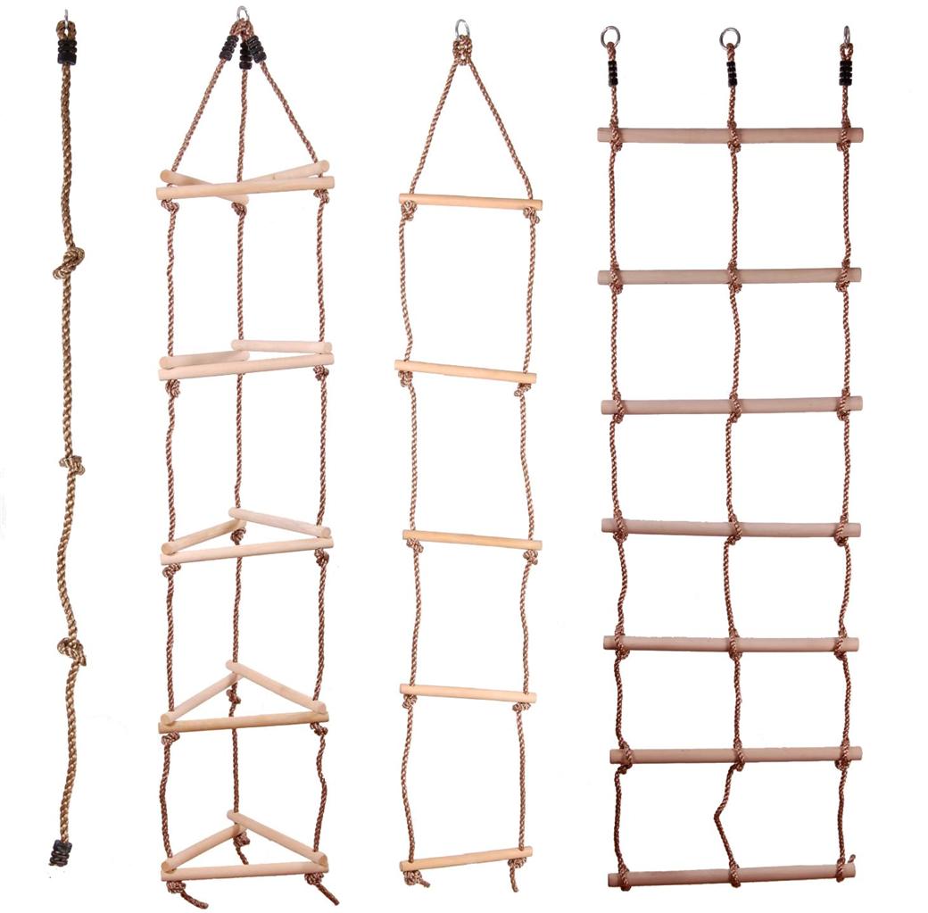 KIDS WOODEN ROPE LADDER CLIMBING ROPE FOR TIMBER CLIMBING FRAME SELECTION! eBay