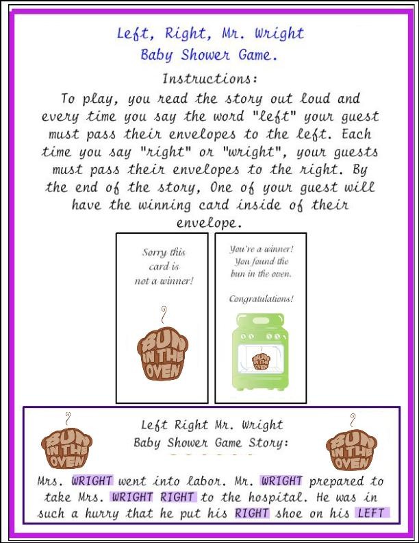 BABY SHOWER ENVELOPE PASS GAME GREAT FUN ICE BREAKER