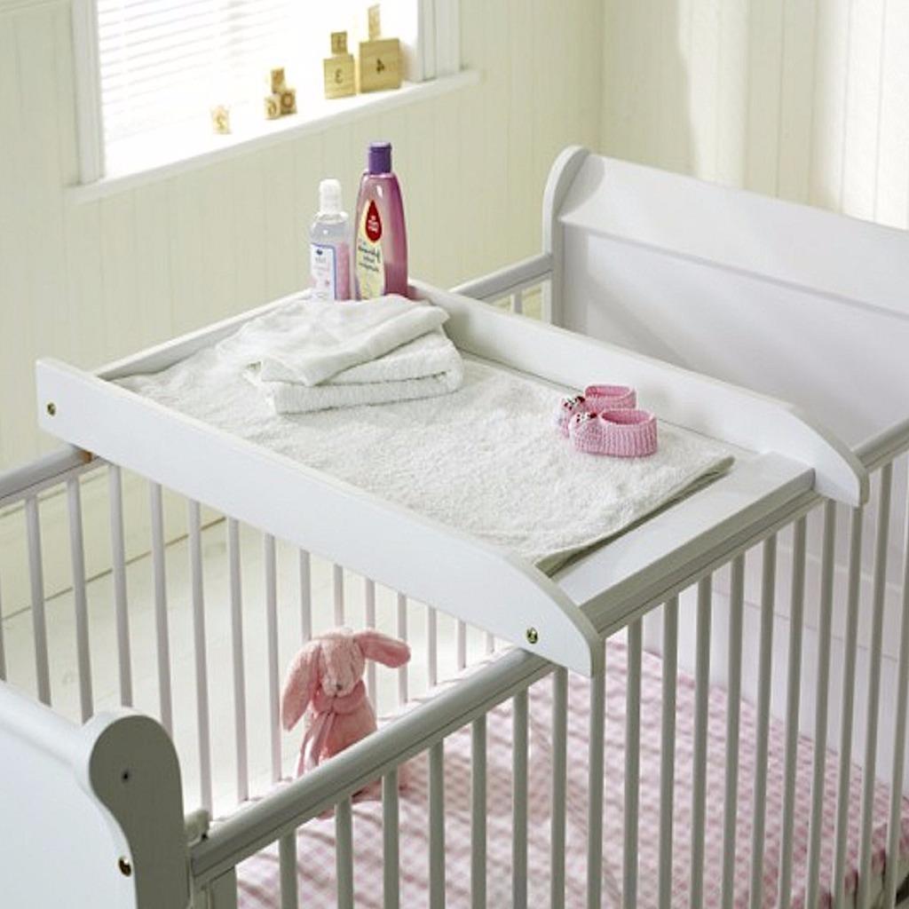 SAPLINGS COT TOP BABY CHANGER/ NAPPY CHANGING STATION WHITE OR COUNTRY