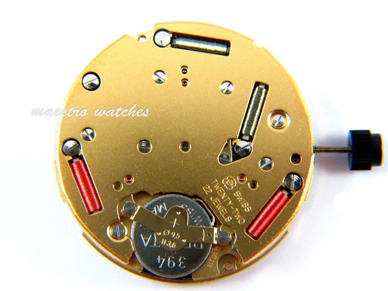 New ETA 251.272 Chronograph Quartz Watch 22 Jewels Swiss Made Movement