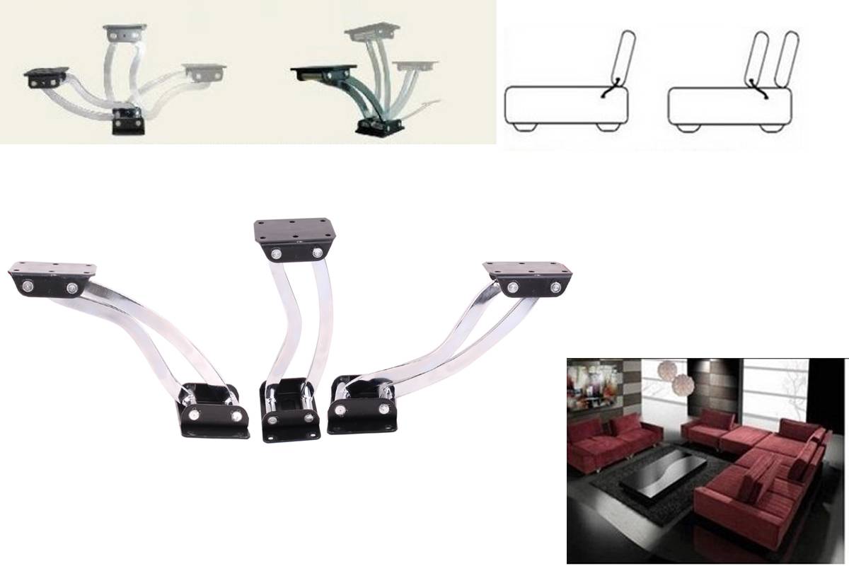 Adjustable Sofa Bed Headrest Backrest Forward Backward Mechanism Hinge