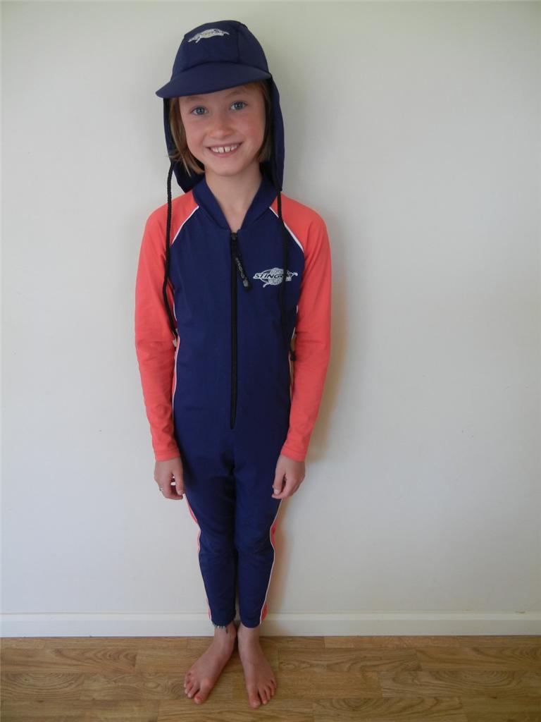 Child Kids Girls Boys Legionnaire Sun Hat Cap UV Sun Protection Size S & M Navy