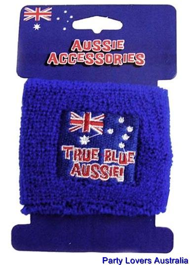 Australian Blue Flag Aussie Wrist Sweat Band - Tennis BDO Sport & Australia Day