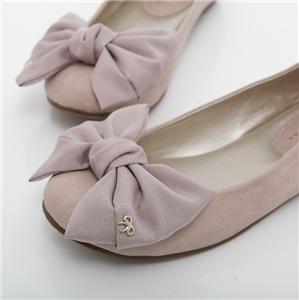 satin bow flats