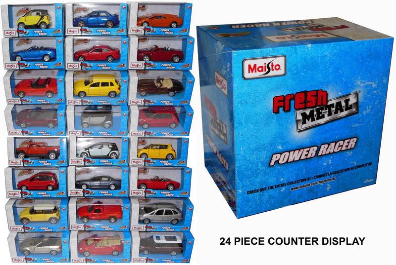 MAISTO DIECAST FRESH METAL POWER RACER CARS 4.5 INCH SCALE PULL BACK