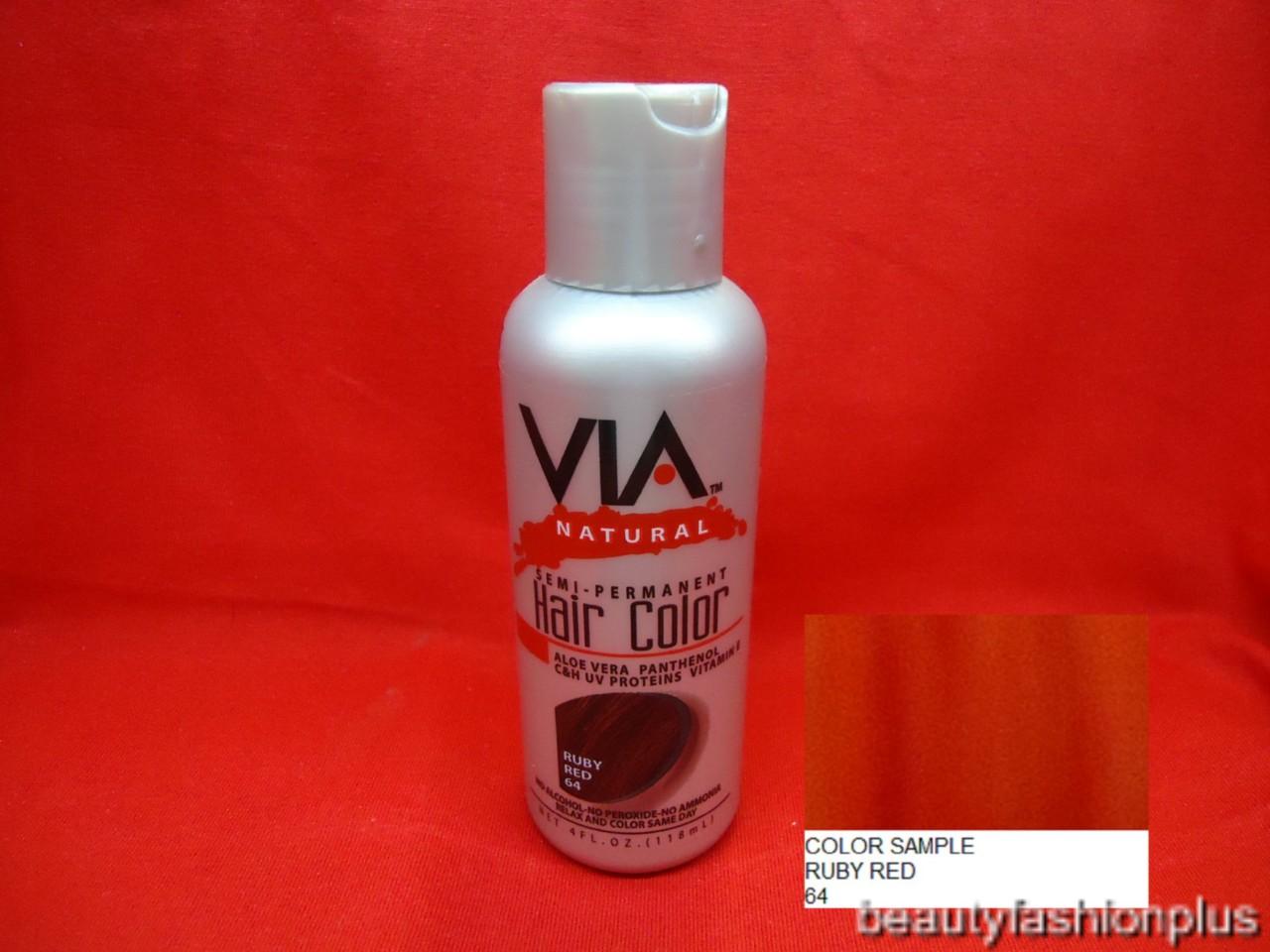Via Natural Semi-Permanent Hair Color 4 OZ, All colors | eBay