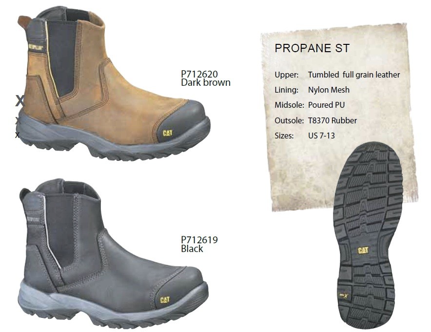 Caterpillar Mens Safety Work Boot Shoe Propane St Steel Cap Toe