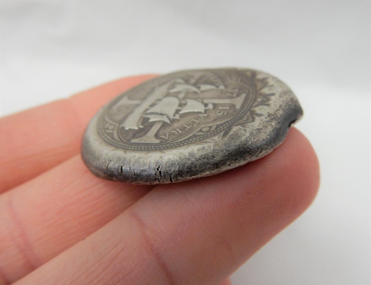 1715 Spanish Shipwreck Coin, Atocha Silver 8 Reale, 300th Anniversary