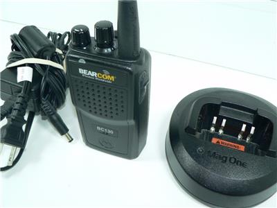 BearCom BC130 Radio Walkie Talkie 2-way Handheld Motorola BPR40 mag one