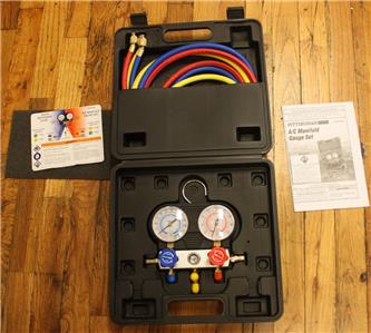 Pittsburgh A/C Manifold Gauge Set # 92649 R-134A R-407C R-404A NEW | eBay