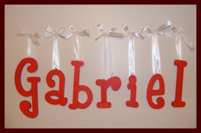 Baby Letters Nursery on 10 Personalized Wooden Nursery Letters Wall Decor Baby Ebay