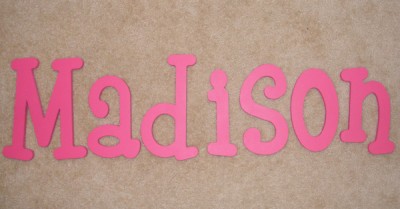 Baby Letters Nursery on 10 Personalized Wooden Wall Letters Baby Nursery Wood Ebay