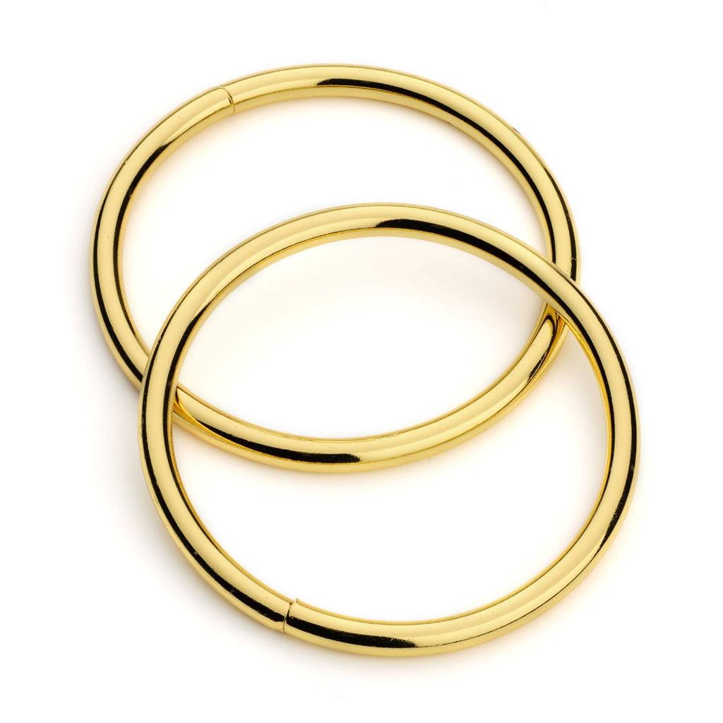 10pcs 2" Metal O Rings Non Welded Gold eBay