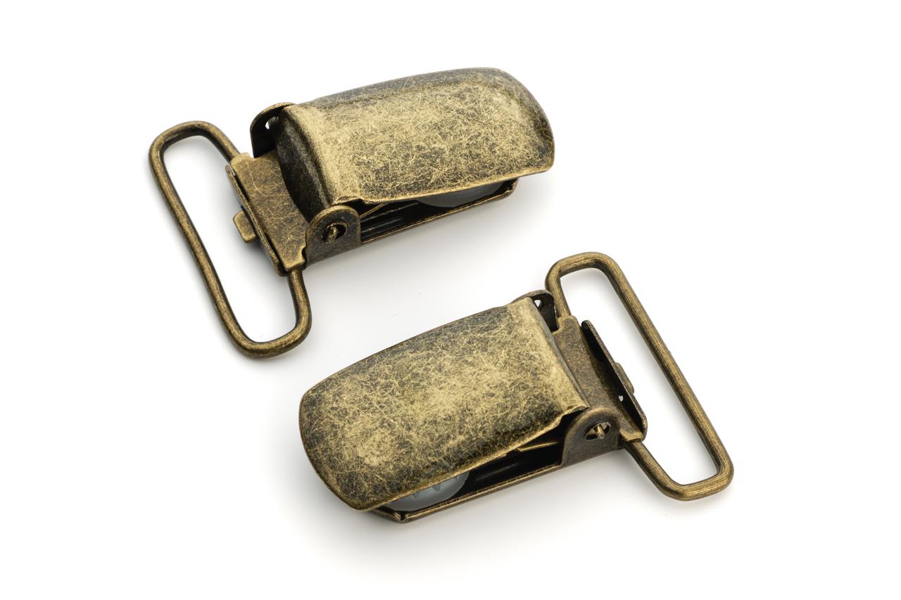 10pcs 1" Suspender Clip Antique Brass (SUSPENDER CLIP SPN114) eBay