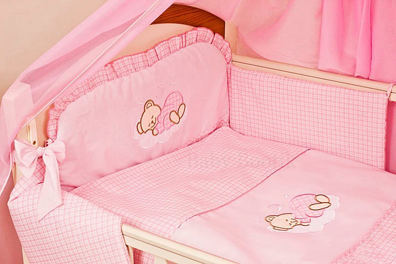 LUXURY COT COT BED BEDDING SET 3 6 10 15 PIECE PILLOW DUVET BUMPER CANOPY HOLDER