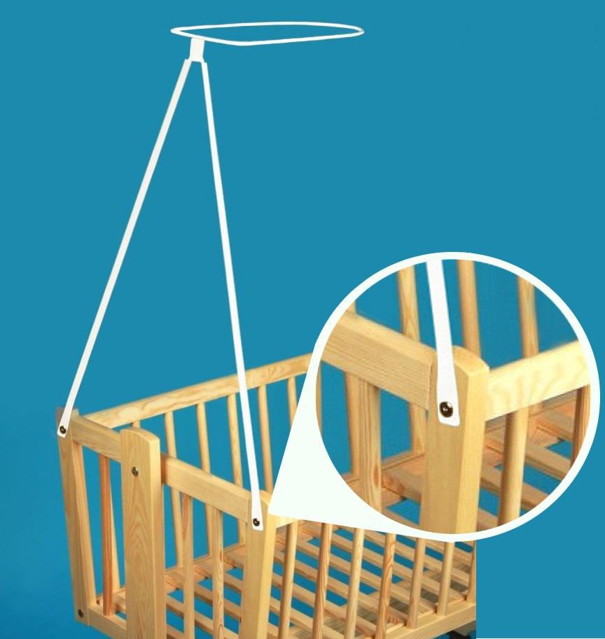 Universal Canopy Drape Holder, Rod, Pole, Bar Fits Baby Cot, Bed, Crib