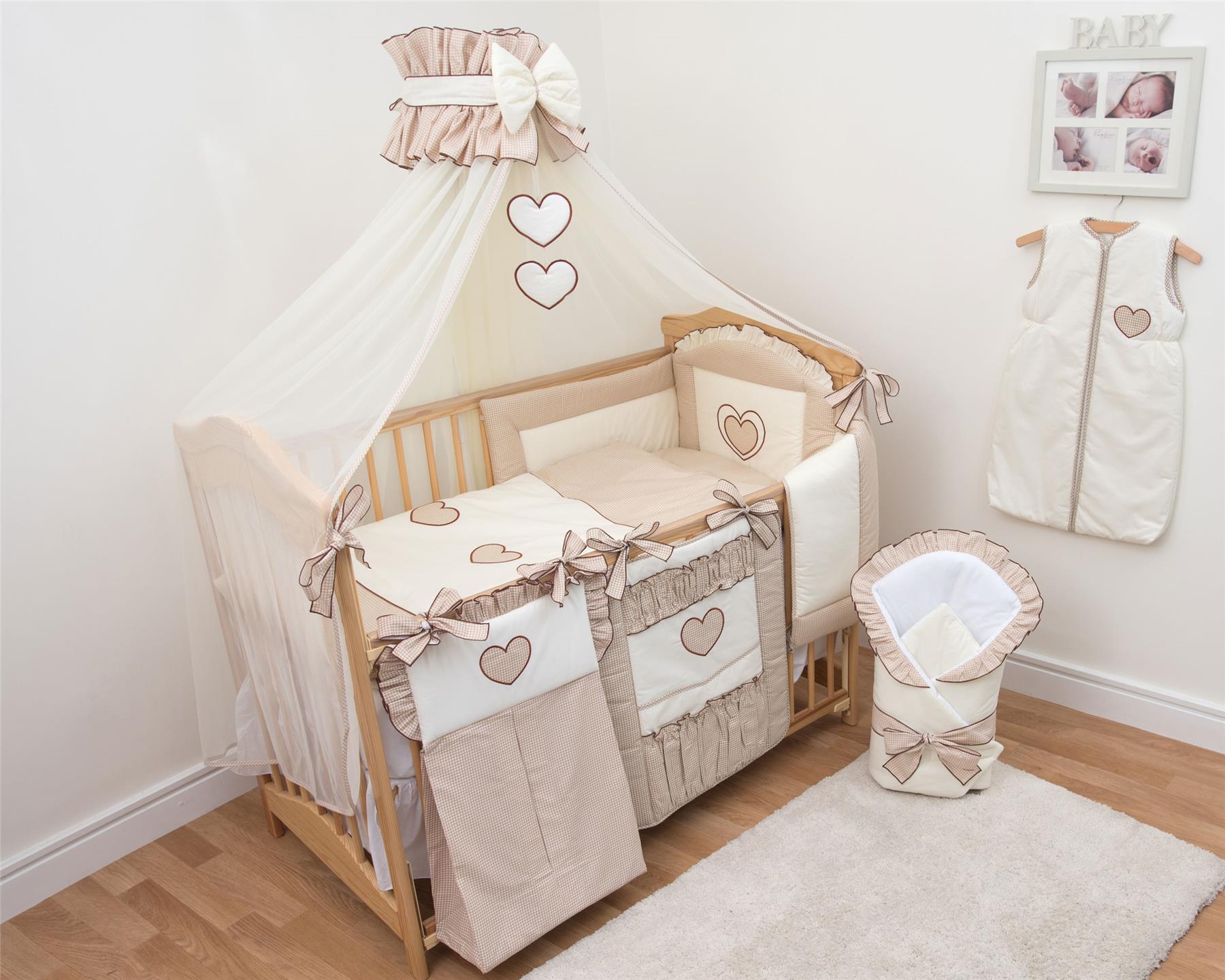 16 Pcs Baby Bedding Set Nappy Bag Cot Tidy Wrap Curtains Fits 16 Pcs Baby Bedding Set Nappy Bag Cot