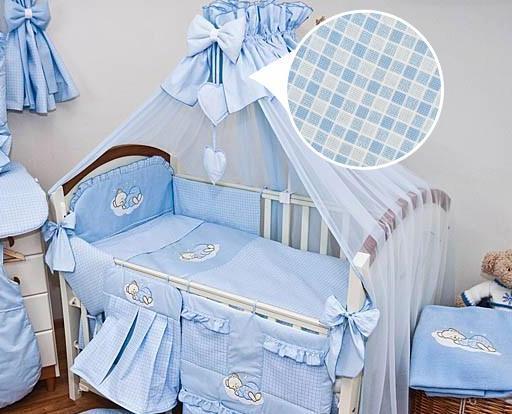 Luxury 10 Piece Baby Cot Bedding Set Cotbed Nursery Canopy ...
