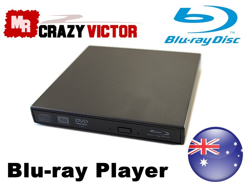 USB External BLU RAY Disc Player Combo DVD CD RW Burner Writer Drive 4