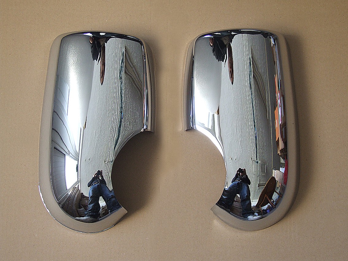 CHROME WING MIRROR COVERS TRIM FORD TRANSIT 2000