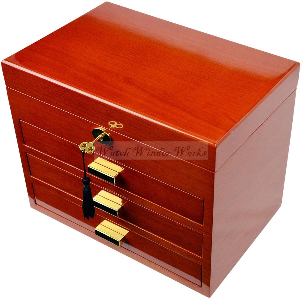 Luxury Jewellery Storage Box With Securable Trays Model