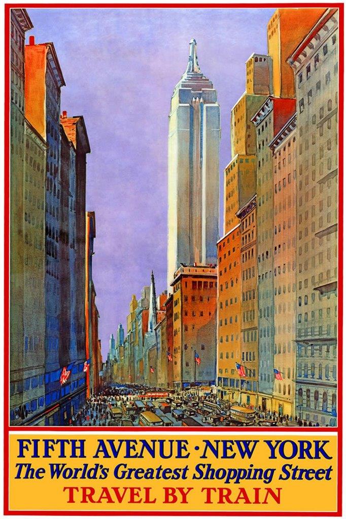 PÓSTER DE VIAJE REPRODUCCIÓN ESTILO VINTAGE NUEVA YORK Elección de tallas. - Imagen 2 de 3