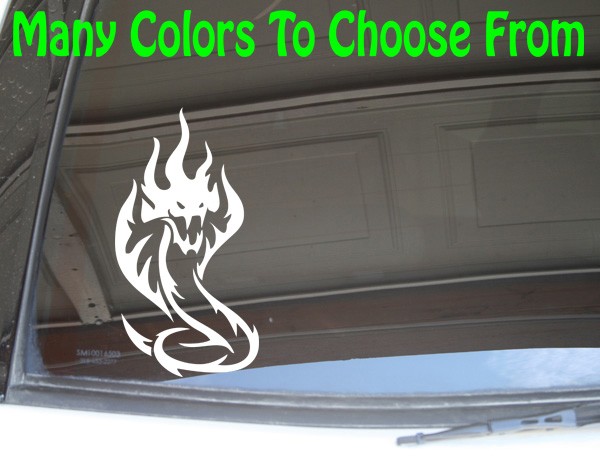 NEW Cobra Tribal Design Vinyl Sticker Decal Perfect for a Ford Cobra Mustang