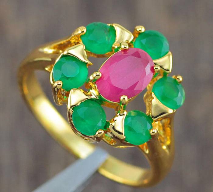 unzite Women Jewelry Gemstone Yellow Gold P