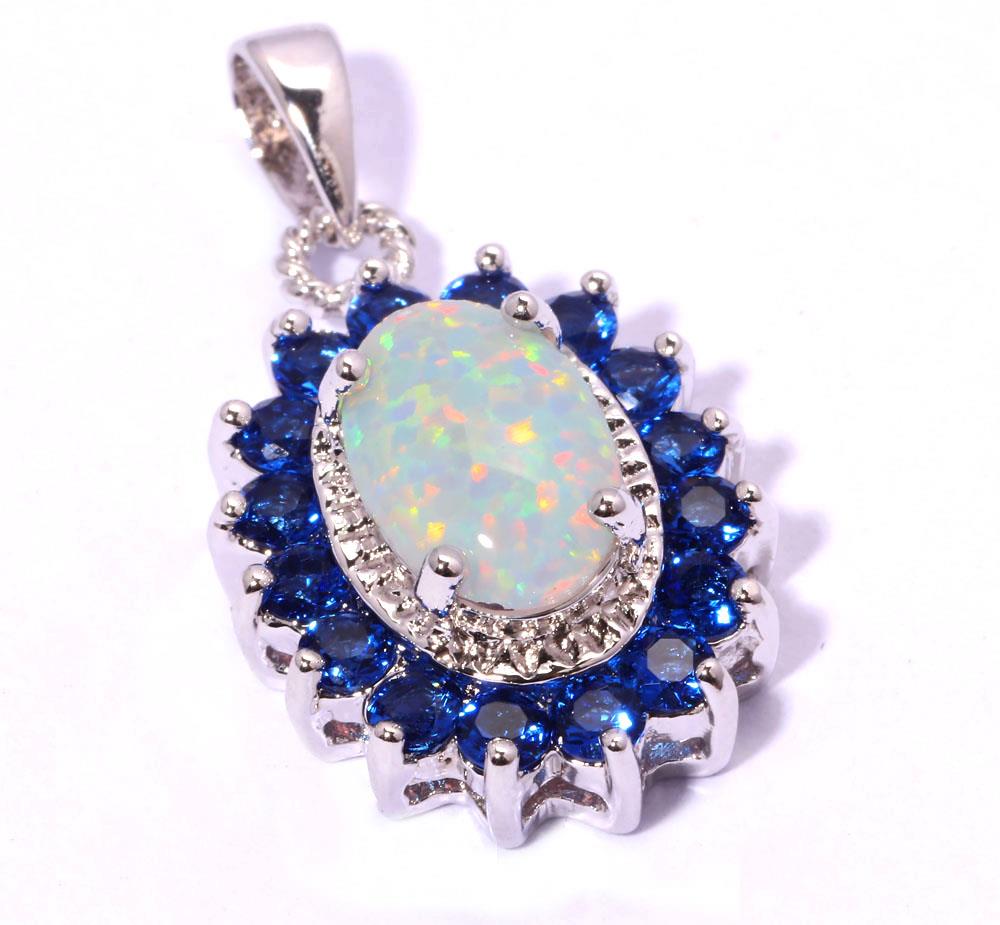 Opal sapphire necklace Clearance
