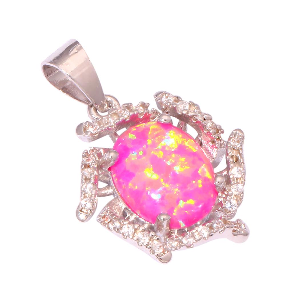Pink fire opal necklace Clearance