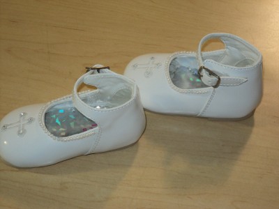 Sizebaby Shoes on Baby Girl Leather Christening Baptism Shoes  Size 5   Ebay