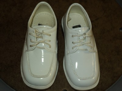  White Dress Shoes on Boys White Leather Dress Shoes Weddig Tuxedo Shoes  Size 6   Ebay