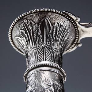 9THC Victorian Silver Plated Cast Classical Fr
