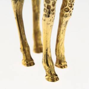 silver giraffe figurine