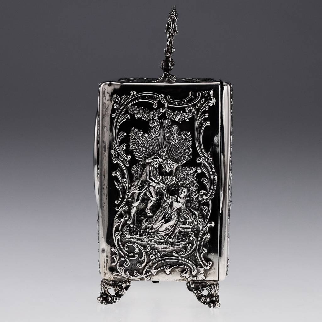 ANTIQUE 19thC VICTORIAN WILLIAM COMYNS SOLID SILVER CARRIAGE CLOCK c.1899 eBay