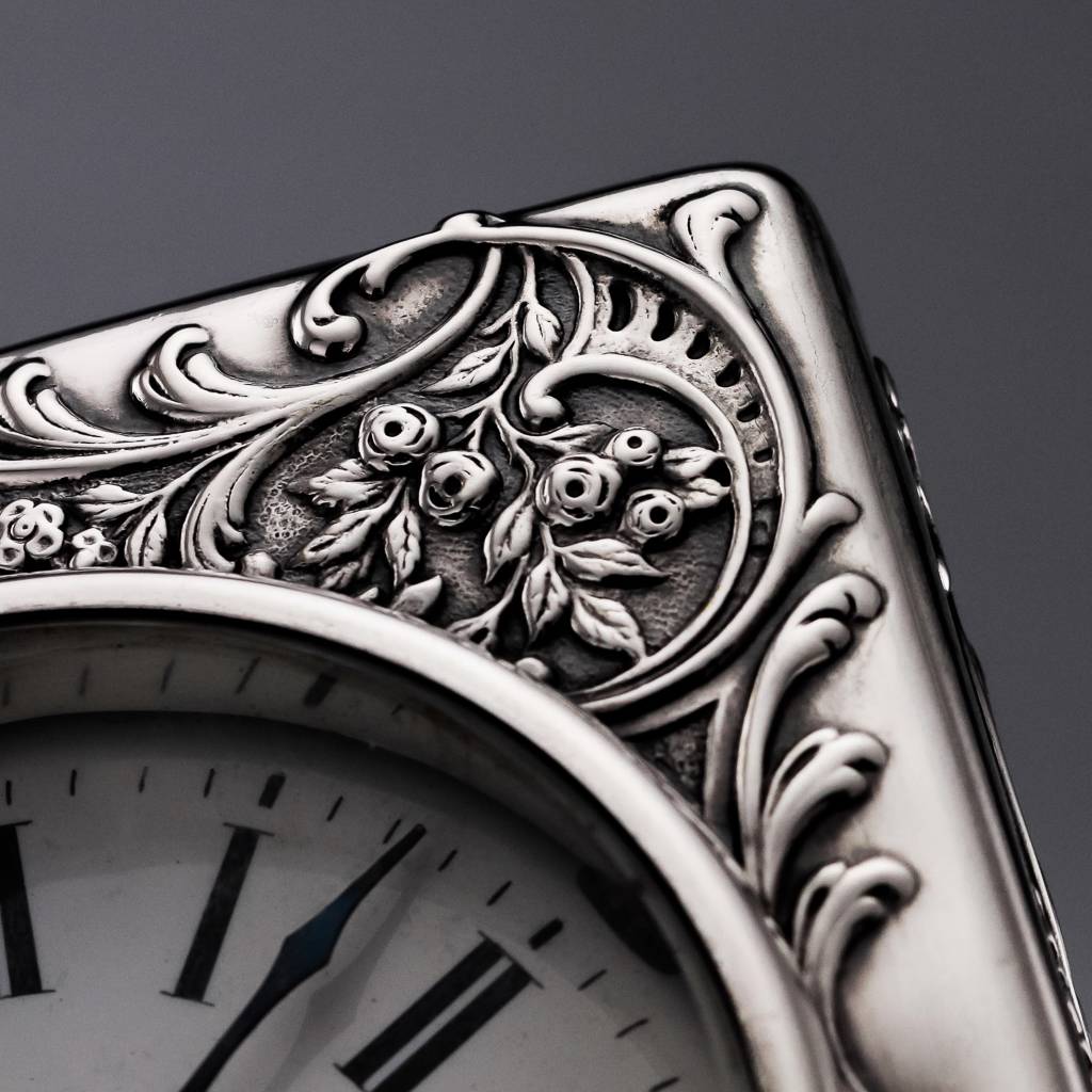 ANTIQUE 19thC VICTORIAN WILLIAM COMYNS SOLID SILVER CARRIAGE CLOCK c.1899 eBay