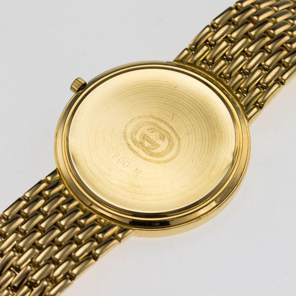 GENUINE GUCCI SOLID 18K YELLOW GOLD WATCH AND BRACELET ref 700M