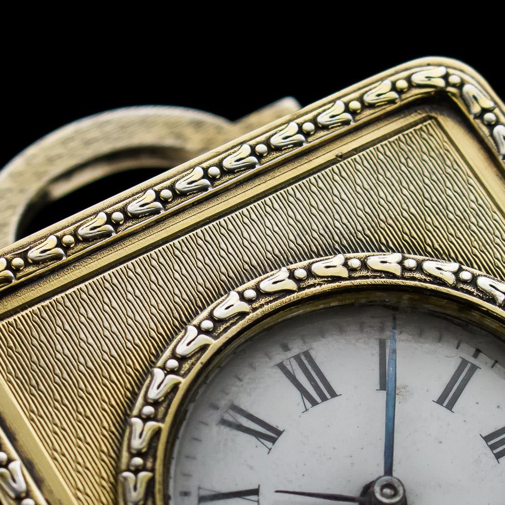 ANTIQUE 20thC ASPREY SOLID SILVER GILT CARRIAGE CLOCK, LONDON c.1912 eBay