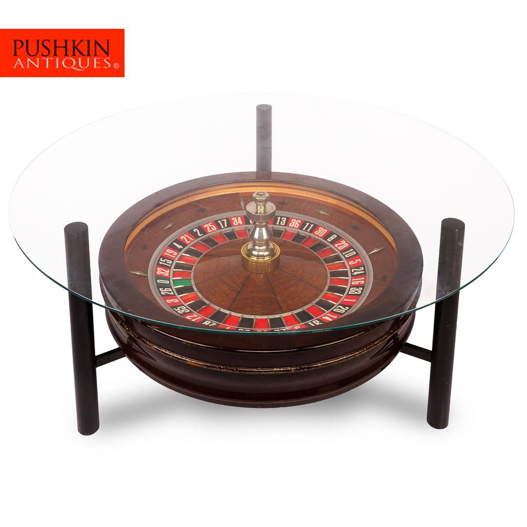 Roulette coffee table