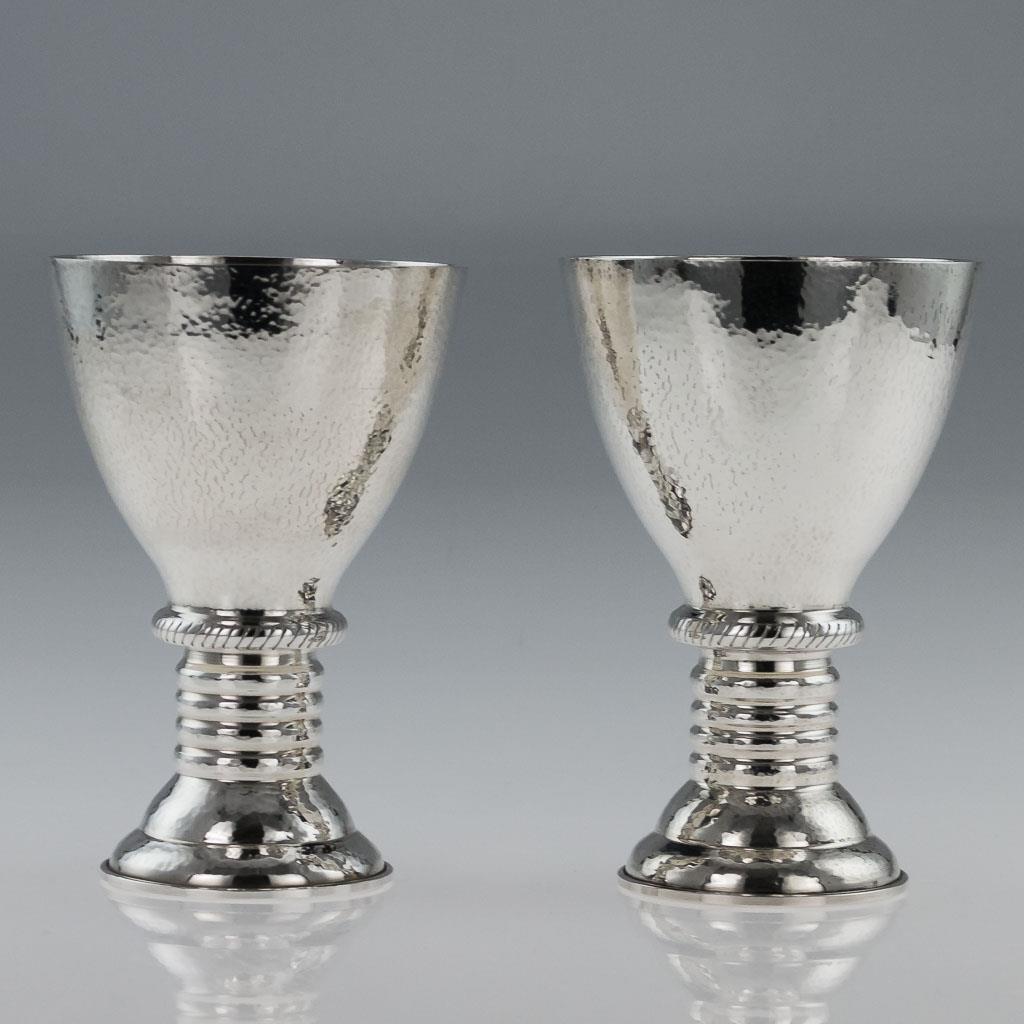 ILIAS LALAOUNIS SOLID SILVER 925 PAIR OF LARGE GOBLETS eBay