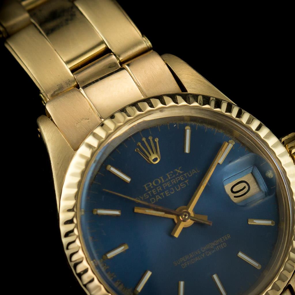 rolex oyster perpetual datejust 18k gold men 045