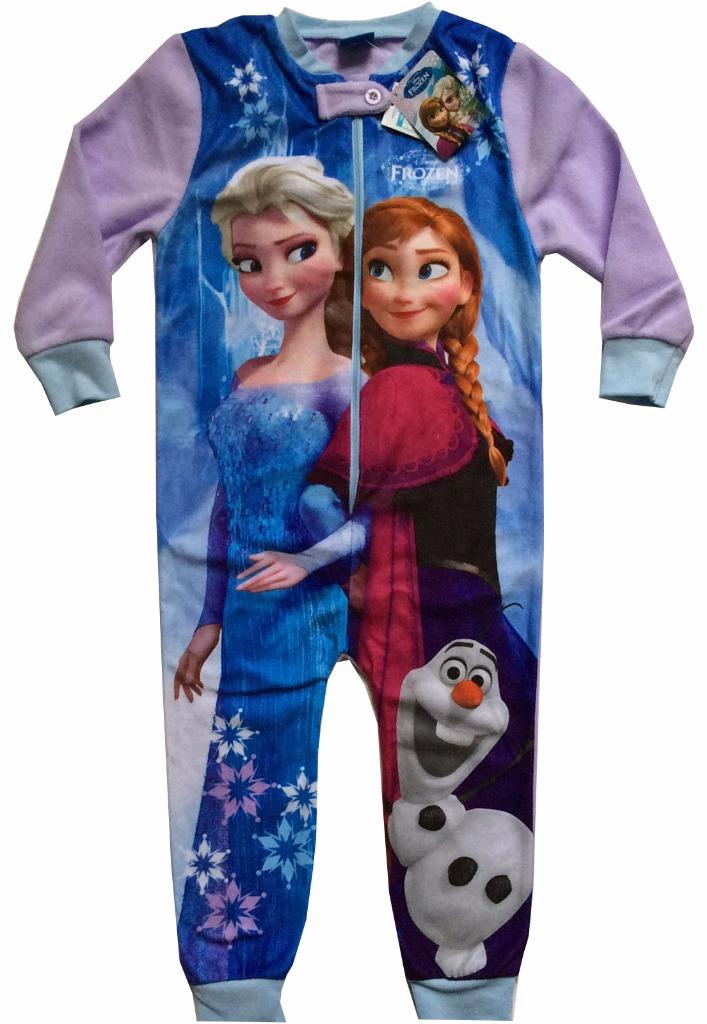 Girls/Boys Disney Frozen Elsa Anna Olaf Kristoff Fleece Onesies Pyjama